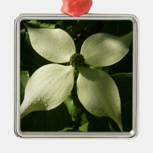 Sunlit Dogwood Blossom Spring Floral Metal Tree Decoration