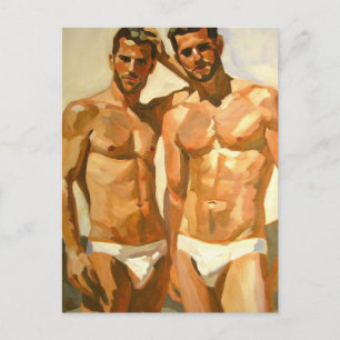 Sunlit Figures: Bold Study in Sensation Postcard