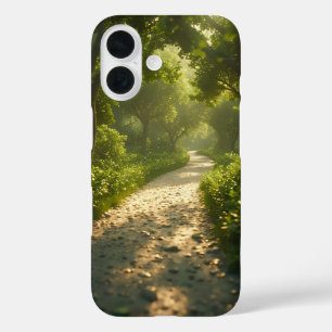 Sunlit Forest Path iPhone 16 Case