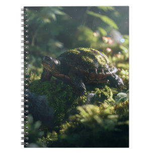 Sunlit Forest Turtle Calm Notebook