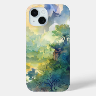 Sunlit Forest Valley Phone Case
