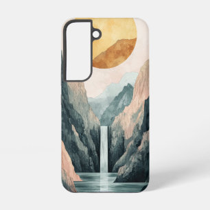 Sunlit Gorge Reflection Phone Case