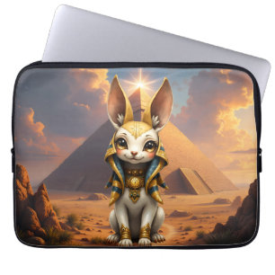Sunlit Guardian – Desert Relic Bunny. Laptop Sleeve