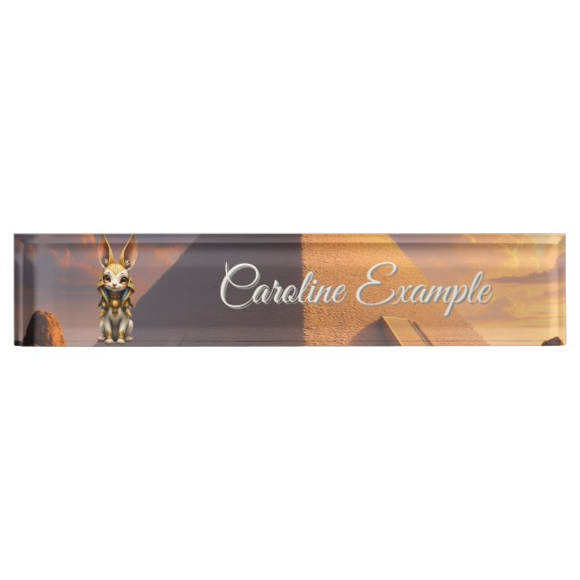 Sunlit Guardian – Desert Relic Bunny. Nameplate (Front)