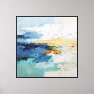Sunlit Horizon – Abstract Seascape Wall Art
