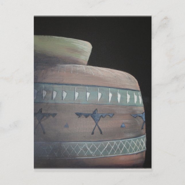 Sunlit Indian Pottery Postcard (Front)