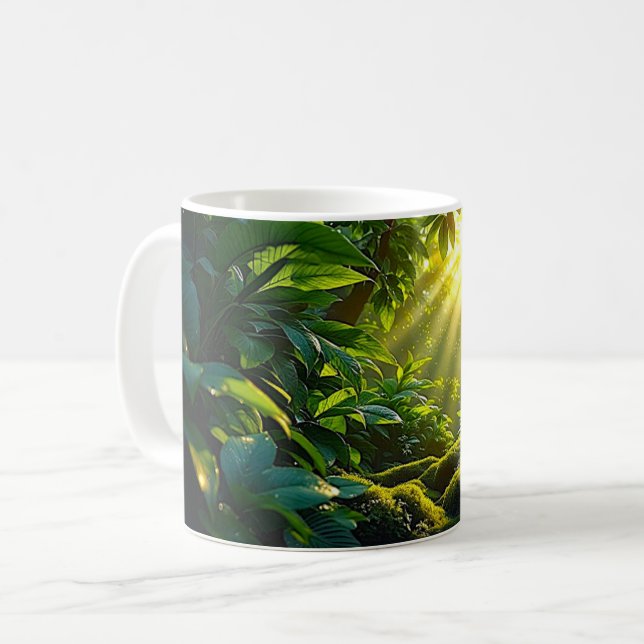Sunlit Jungle Coffee Mug (Front Left)