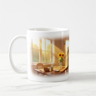Sunlit Kitchen and Garden Morning Peace Mug