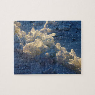 Sunlit Lake Ice Jigsaw Puzzle
