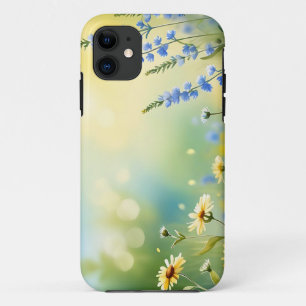 Sunlit Meadow Watercolor iPhone 11 Case