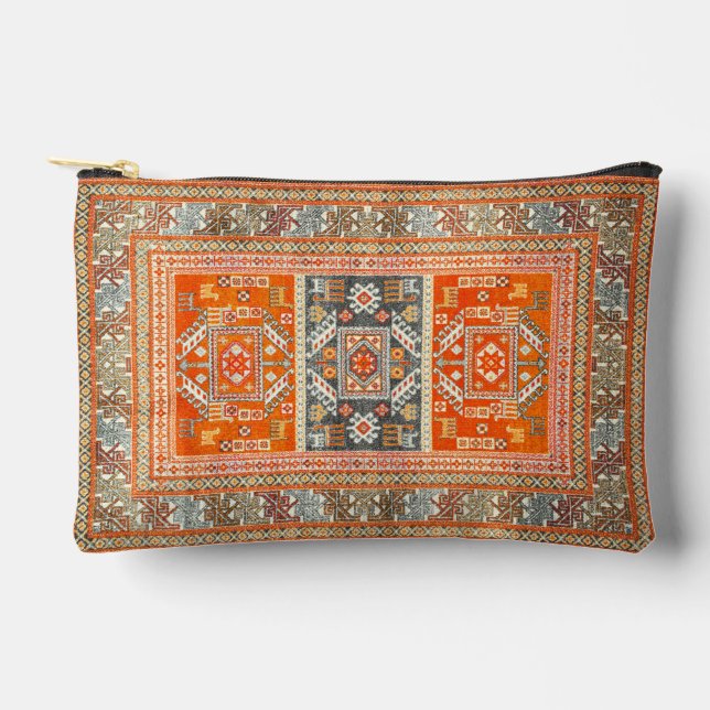 Sunlit Moroccan Weave Accessory Pouch (Front)