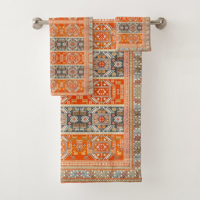 Sunlit Moroccan Weave Bath Towel Set (Insitu)