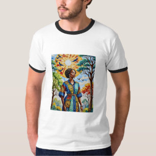 Sunlit Mosaic Queen Fall Art T-Shirt