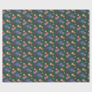 Sunlit Moth Hydrangea Garden Bronze Small Wrapping Paper