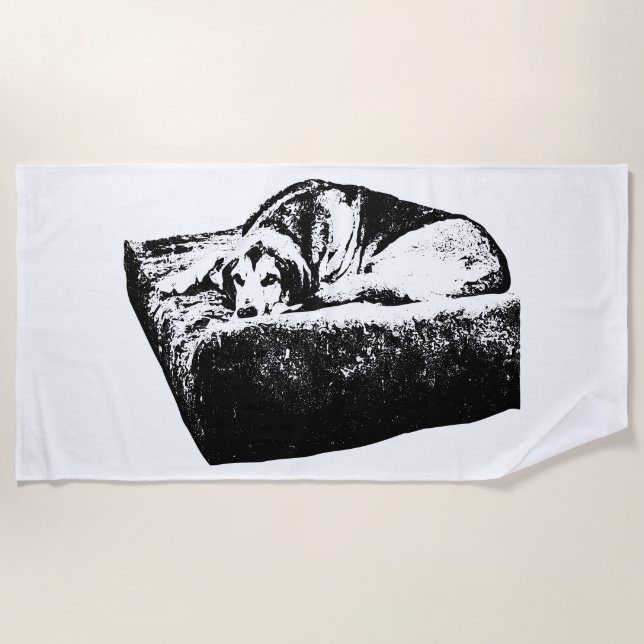 Sunlit Nap Beach Towel (Front)