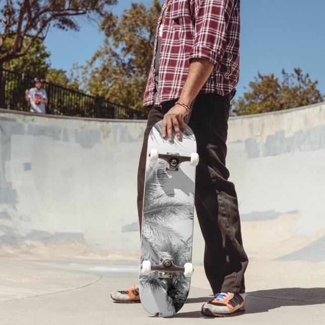 Sunlit Palm Jungle #2 #tropical #wall #art Skateboard (Outdoor 2)