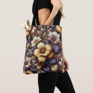 Sunlit Petals and Purple Haze Tote Bag