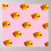 Sunlit rubber duck, minimal wallpaper