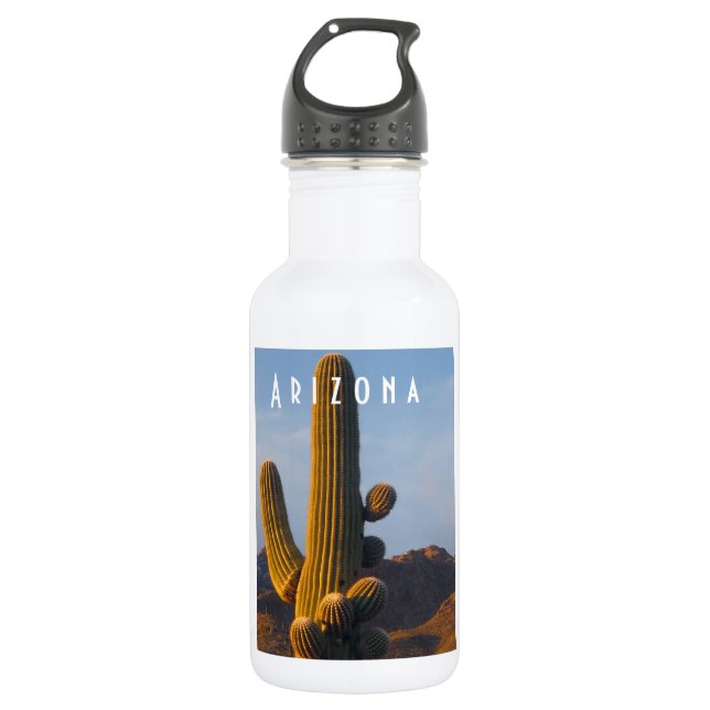 Sunlit Saguaro Arizona 532 Ml Water Bottle (Front)