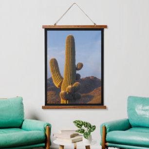 Sunlit Saguaro Cactus  Hanging Tapestry