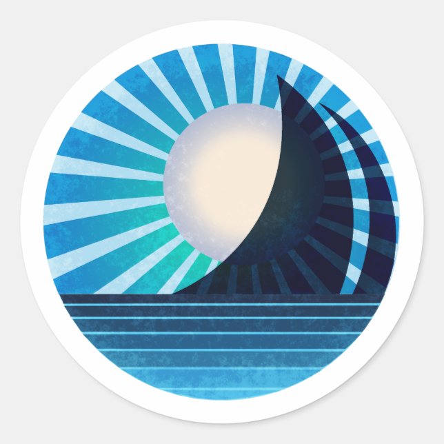 Sunlit Sail Sticker Midnight (Front)