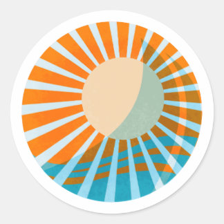 Sunlit Sail Sticker Orange