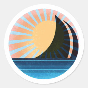 Sunlit Sail Sticker Pastel