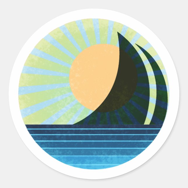 Sunlit Sail Sticker Yellow (Front)
