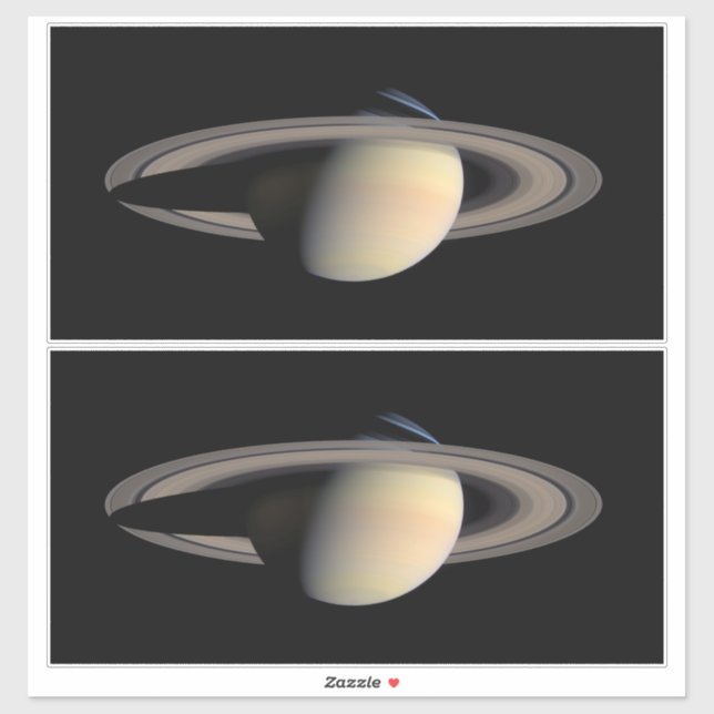 Sunlit Saturn Gas Giant Planet by Cassini (Sheet)
