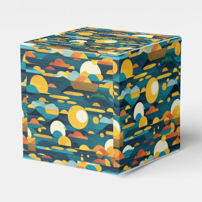 Sunlit Sea  Favour Box (Front Side)