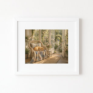 Sunlit Slumber Watercolor Art Print