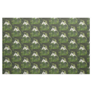 Sunlit Snowdrops Fabric