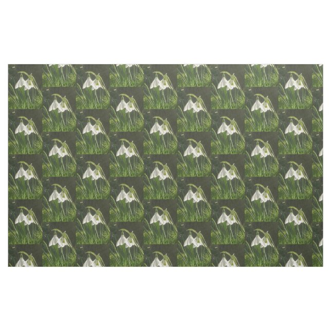 Sunlit Snowdrops Fabric (Fat Quarter)