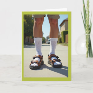 Sunlit Socks Fathers Day Card
