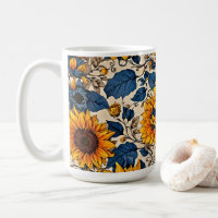 Sunlit Splendour: Sunflowers Pattern Artwork