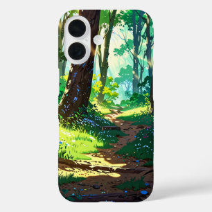 Sunlit Spring Forest iPhone 16 Case