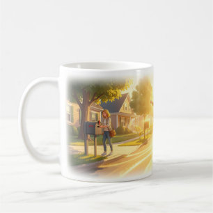 Sunlit Street Joyful Morning Awakening Mug