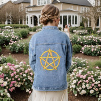 Sunlit Symmetry: A Citrine Pentagram Creation