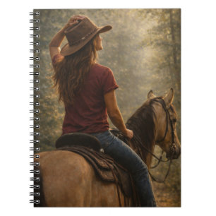 Sunlit Trail Horse Art Notebook