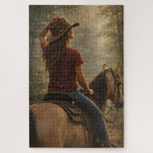 Sunlit Trail   Horse Art   Puzzle