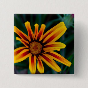 Sunlit Treasure Flower Botanical Photo 15 Cm Square Badge