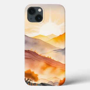 Sunlit Trees and Shadowed Valleys iPhone 13 Case