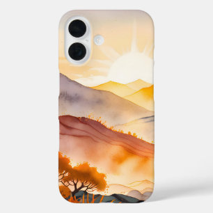 Sunlit Trees and Shadowed Valleys iPhone 16 Case
