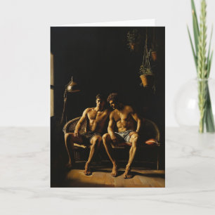 Sunlit Wicker Loveseat Intimacy Card