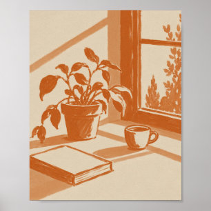 Sunlit Window Sill Still Life 31 Poster