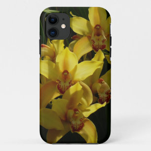 Sunlit Yellow Orchids Floral iPhone 11 Case