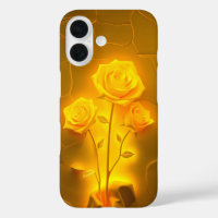 Sunlit Yellow Roses Glow iPhone Case
