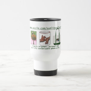 SunlitSmiles Business Card Travel Mug