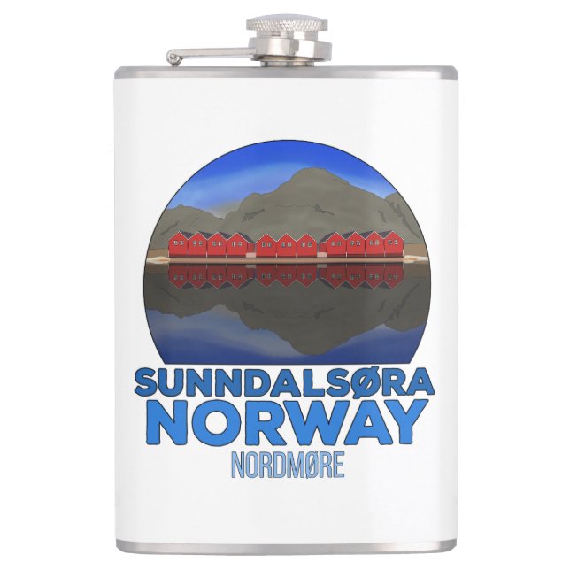 Sunndalsøra Nordmøre Norway Hip Flask (Front)
