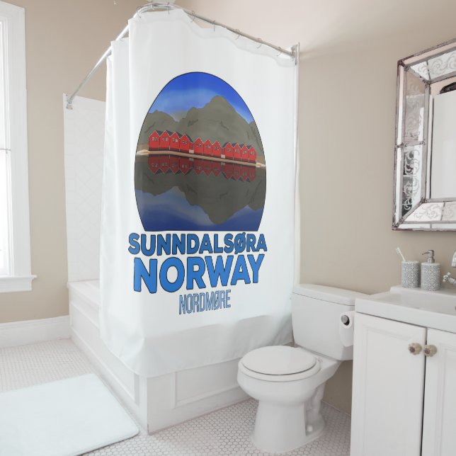 Sunndalsøra Nordmøre Norway Shower Curtain (In Situ)
